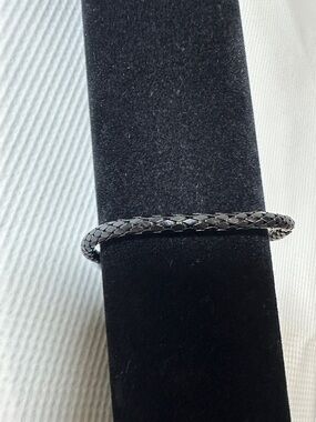 Black Braided Snake Chain Bracelet - Women Jewelry